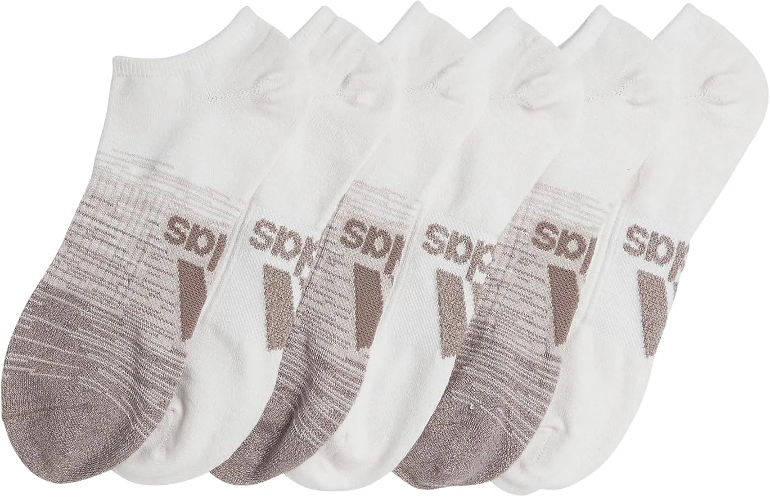 adidas Men's Superlite No Show Socks, Arch Compression Socks For Men, Athletic, Durabable, Lightweight and Breathable, 6-Pack