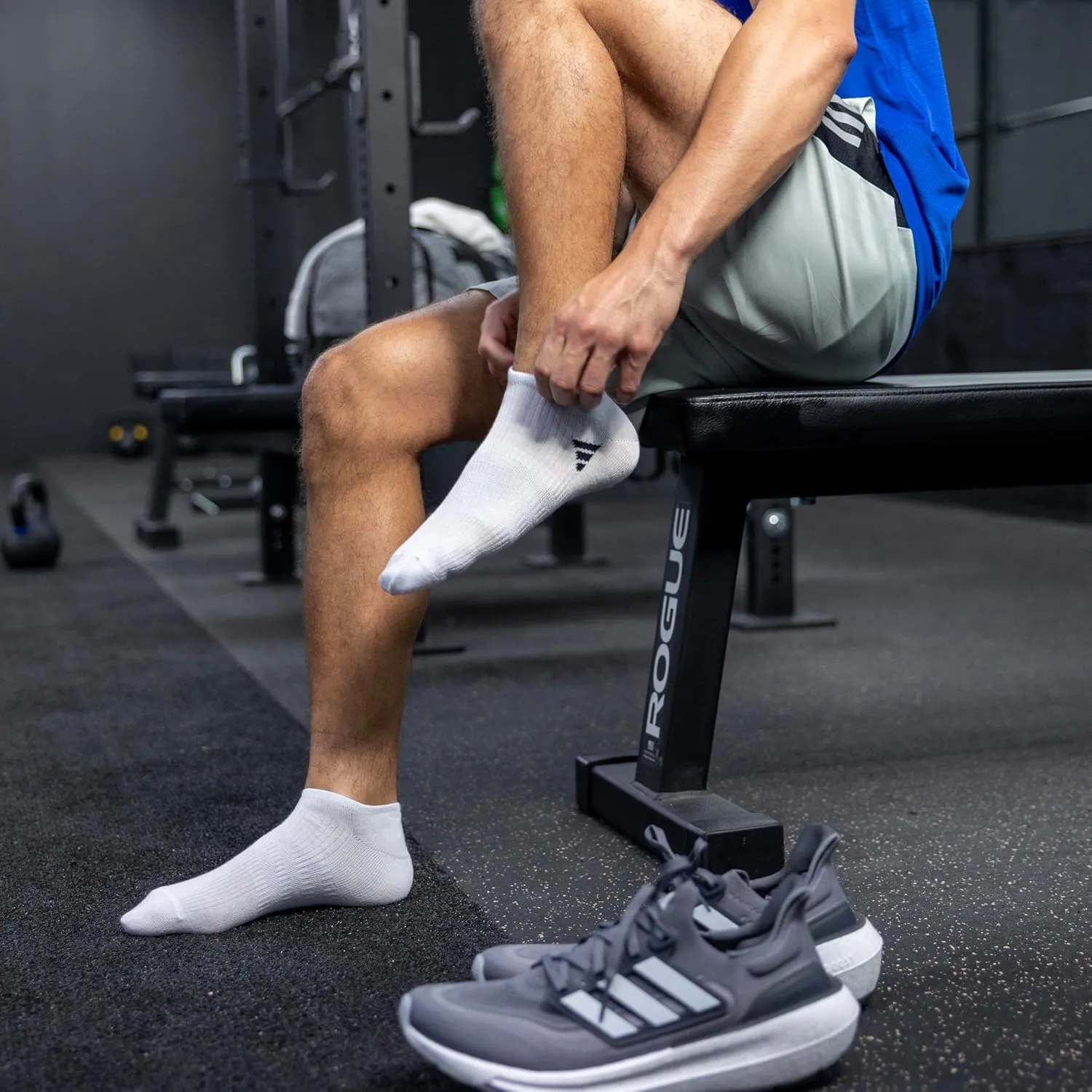 adidas Men's Superlite No Show Socks, Arch Compression Socks For Men, Athletic, Durabable, Lightweight and Breathable, 6-Pack