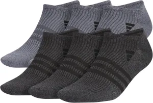 adidas Men's Superlite No Show Socks, Arch Compression Socks For Men, Athletic, Durabable, Lightweight and Breathable, 6-Pack