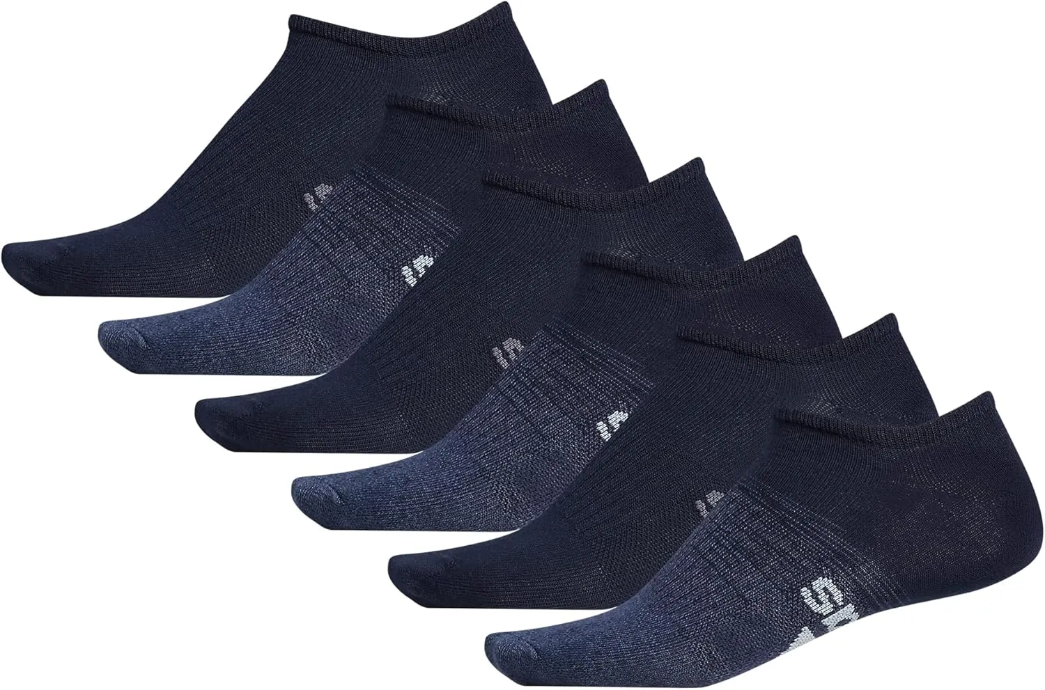 adidas Men's Superlite No Show Socks, Arch Compression Socks For Men, Athletic, Durabable, Lightweight and Breathable, 6-Pack