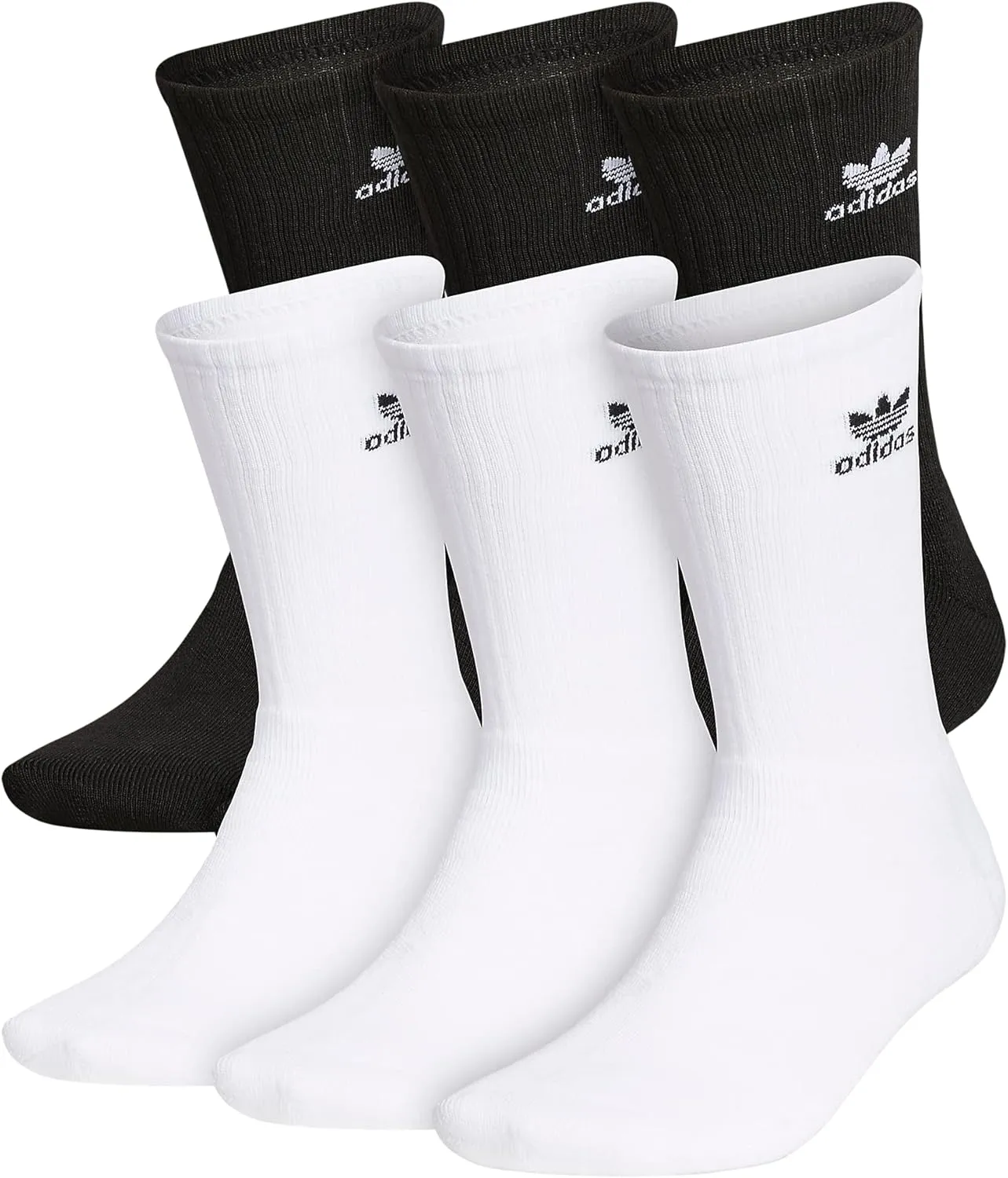 adidas Originals Unisex Adult Trefoil Crew Socks (6 Pairs)