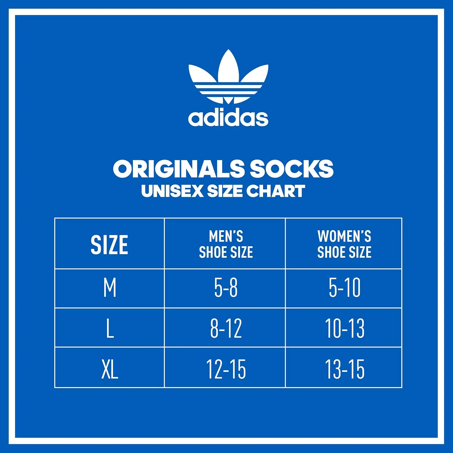 adidas Originals Unisex Adult Trefoil Crew Socks (6 Pairs)