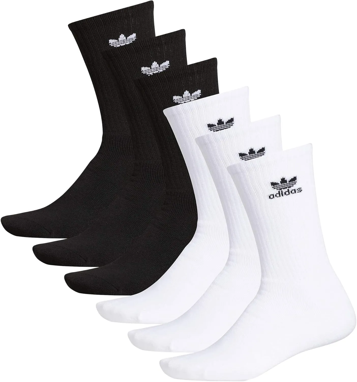 adidas Originals Unisex Adult Trefoil Crew Socks (6 Pairs)
