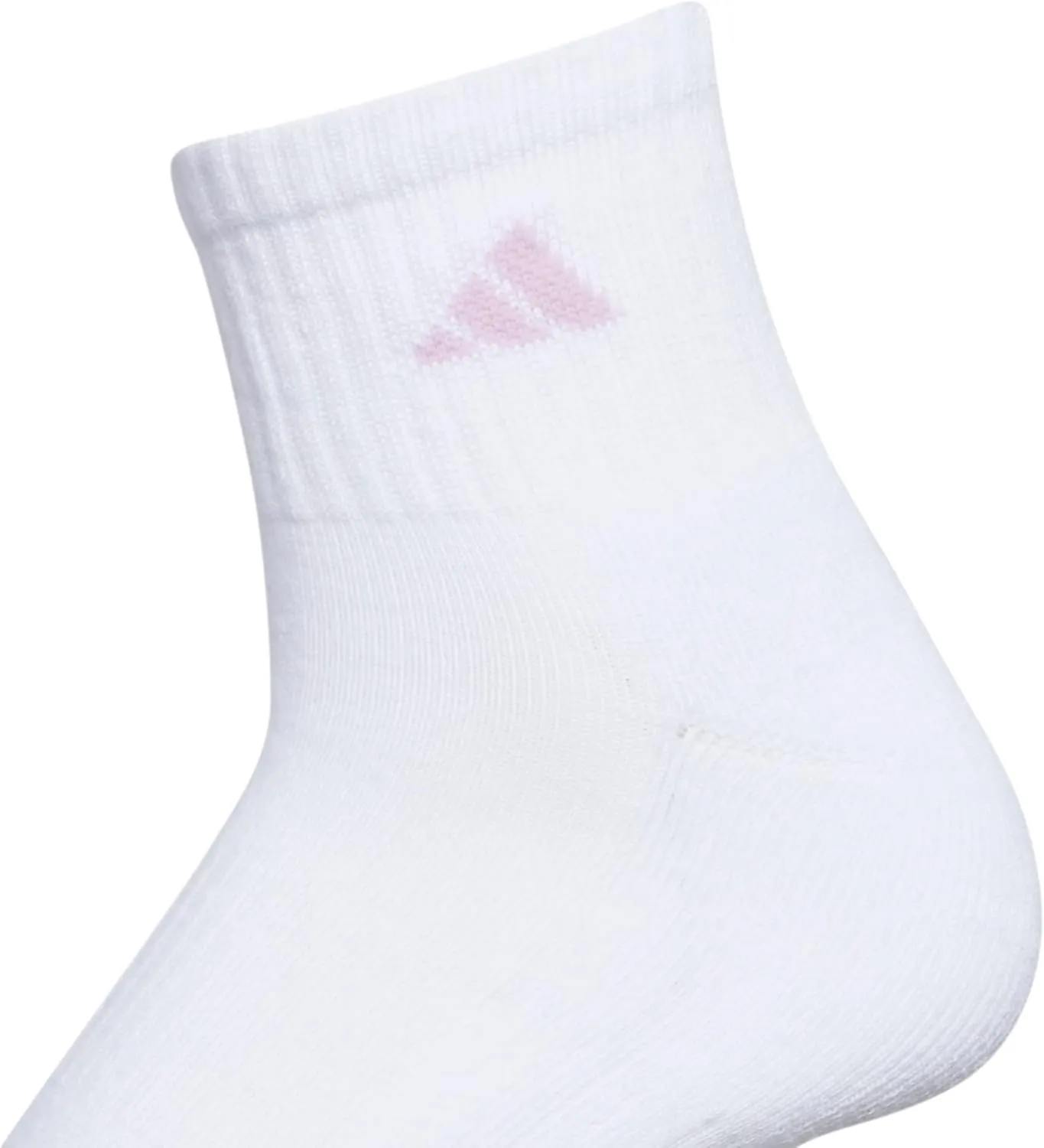 adidas Women's Ankle Socks, Athletic Cushioned Quarter Fit, 6-Pack, Durable, Comfortable, Cooling, with Compression