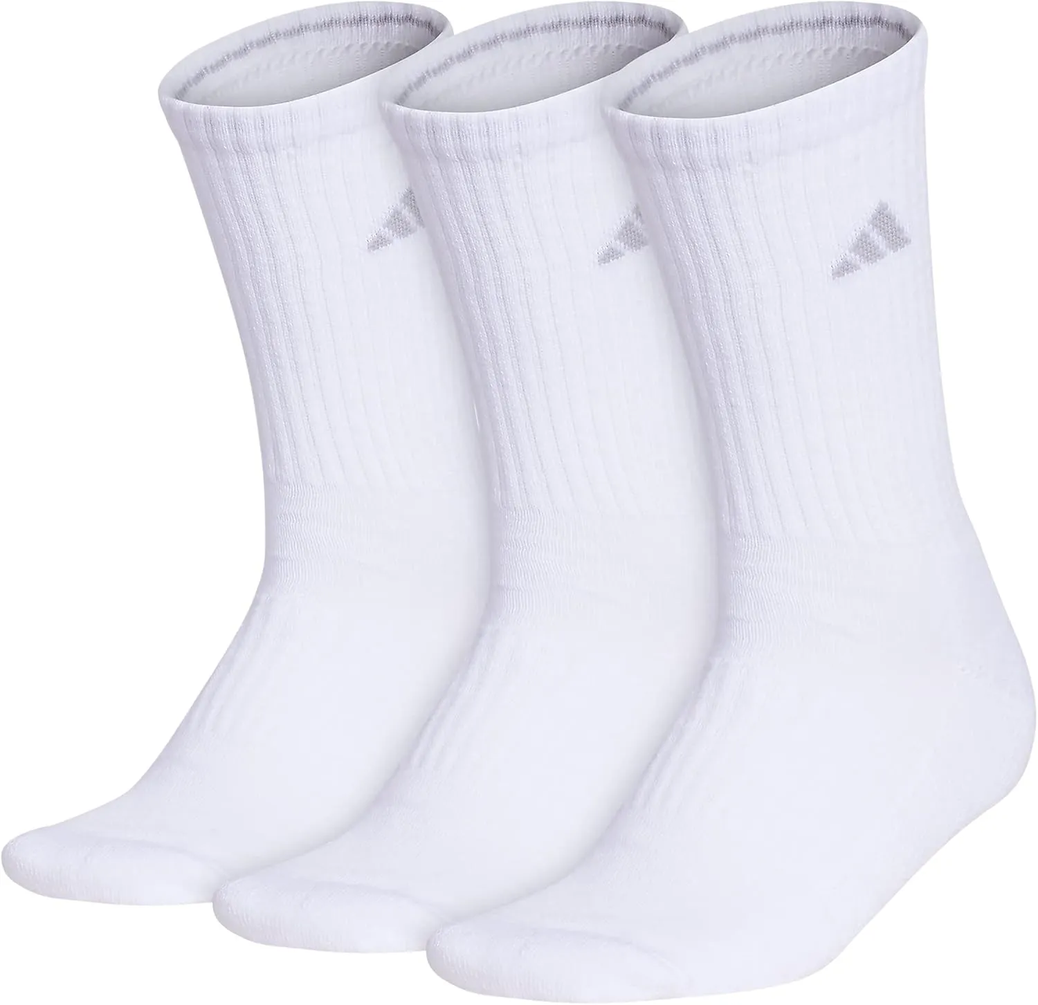 adidas Women's Cushioned Crew Socks with Arch Compression (3 Pairs)