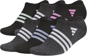 adidas Women's Superlite 3.0 No Show Athletic Socks Low-Profile Fit with Targeted Padding and Arch Compression (6 Pairs)