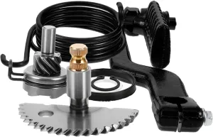 Alipis Scooter Engine Start Gear Kit Kick Starter Idler Gear Shaft Design for 49cc 50cc Scooters