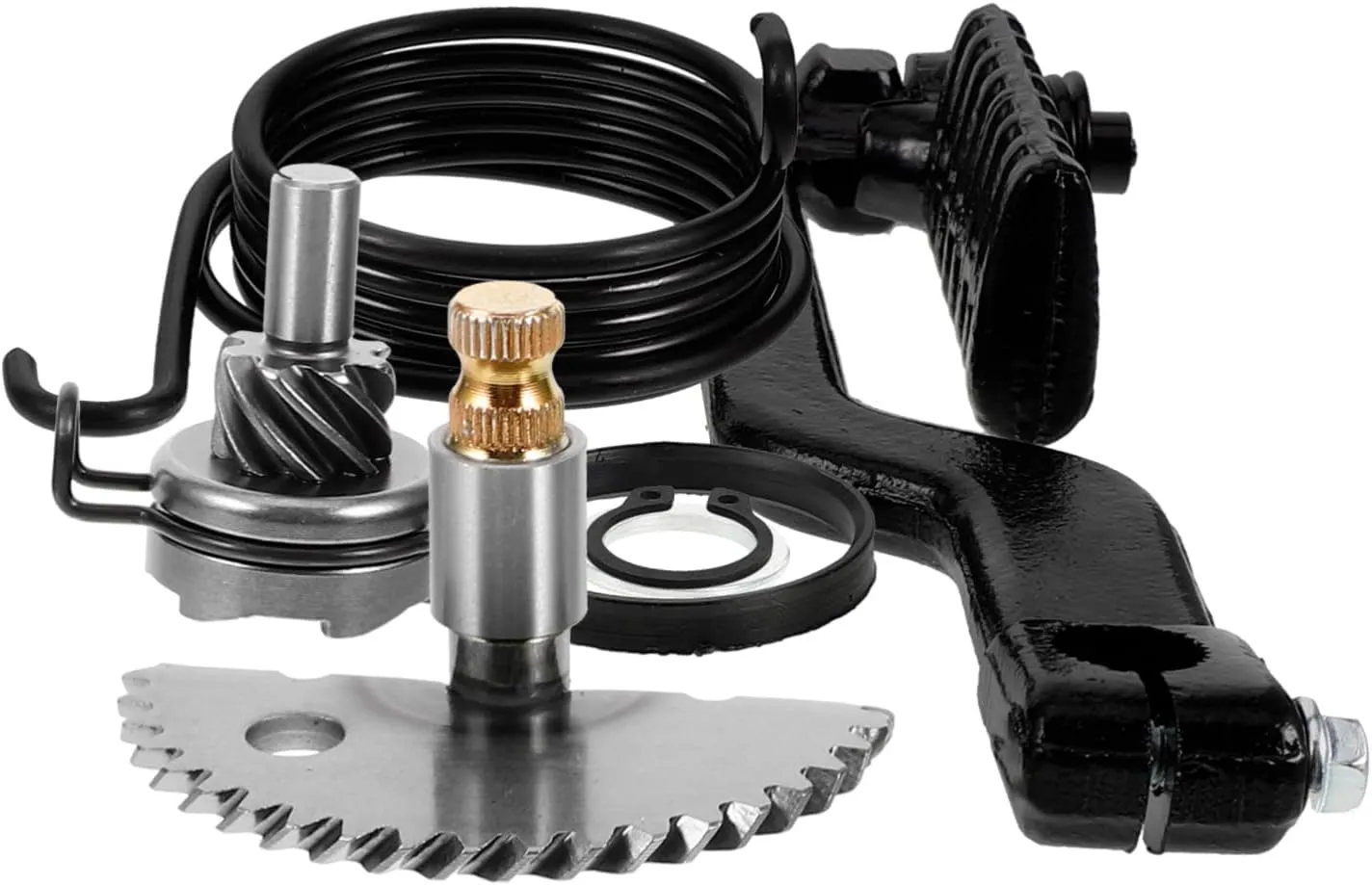 Alipis Scooter Engine Start Gear Kit Kick Starter Idler Gear Shaft Design for 49cc 50cc Scooters