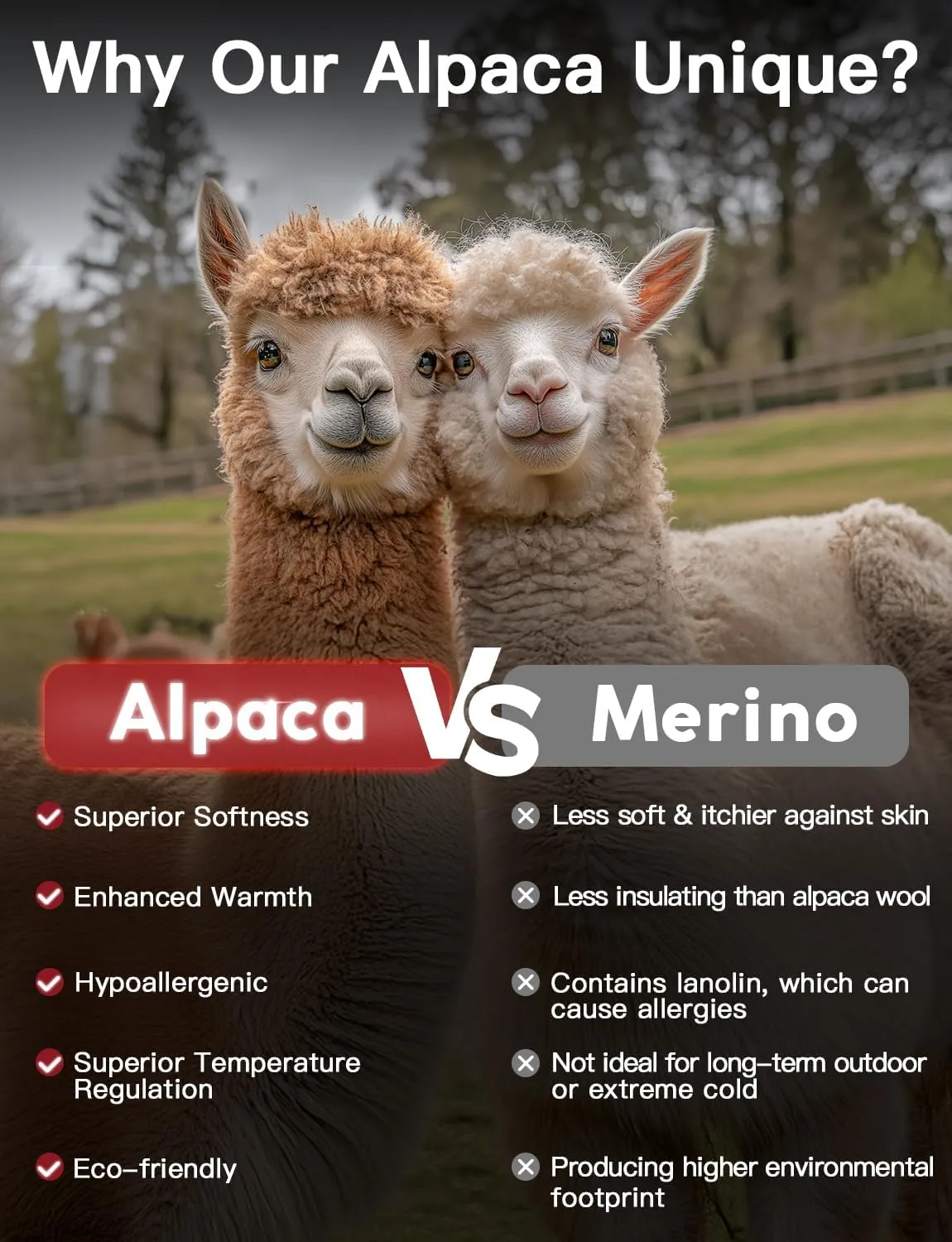Alpaca Wool Boot Socks 2 pairs for Men and Women,Heavyweight Thick Thermal Socks Cold Weather Hunting Hiking,Moisture Wicking