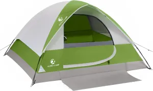 ALPHA CAMP 2/3/4 Person Camping Dome Tent with Rainfly, Lightweight Weatherproof Portable Backpacking Instant Tent, Easy Setup Tent for Outdoor Camping, Hiking, Mountaineering, Travel, Beach