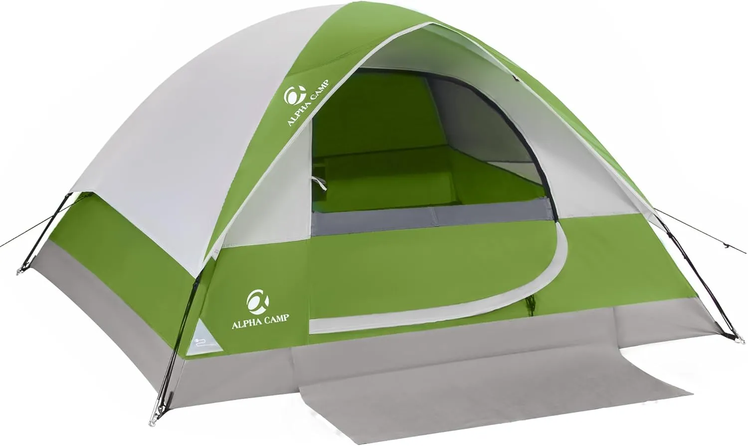 ALPHA CAMP 2/3/4 Person Camping Dome Tent with Rainfly, Lightweight Weatherproof Portable Backpacking Instant Tent, Easy Setup Tent for Outdoor Camping, Hiking, Mountaineering, Travel, Beach