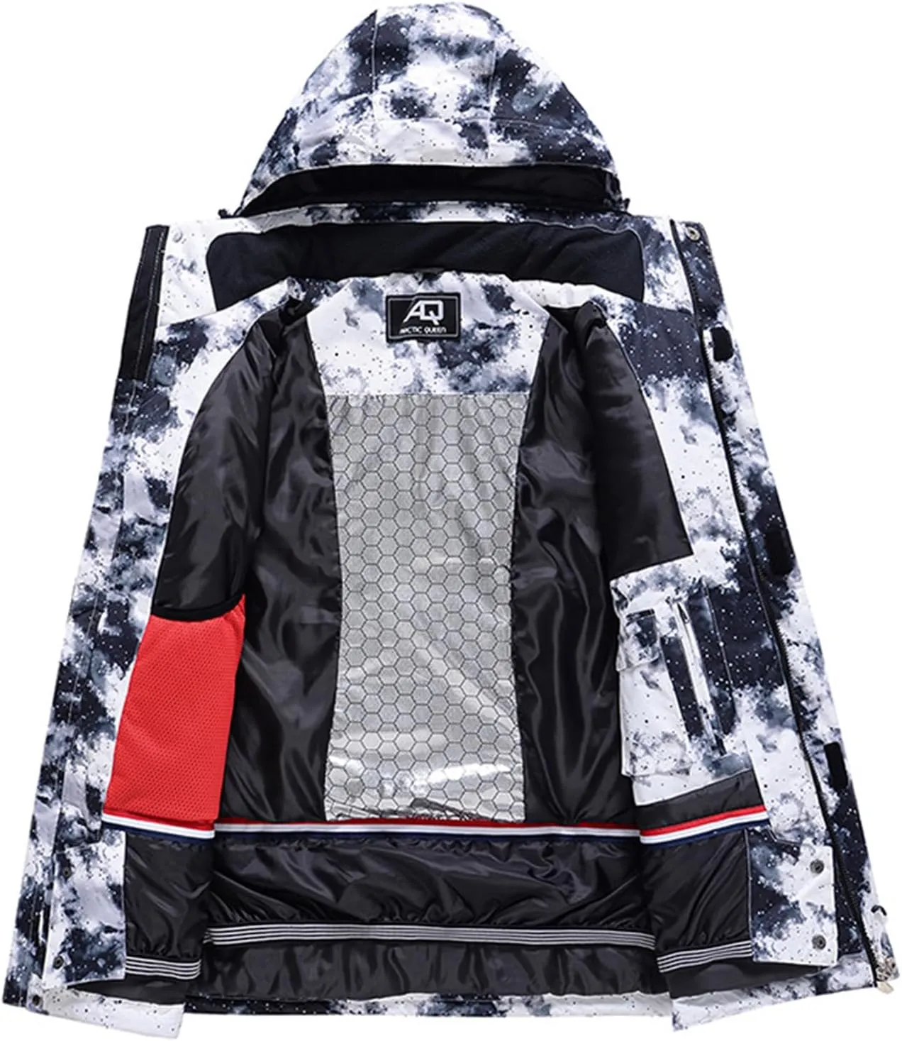 ALSOGO Women's Ski Jackets and Pants Insulated Suits Snowboarding Snowsuit Coat Warm Hooded Waterproof Windproof