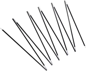 Aluminum Tent Poles Replacement, Black Pre-Assembled Tent Pole, 7001 T6 Heated Camping Tent Rod