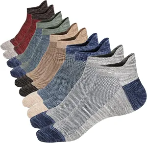 Ankle Low Cut Socks for Men/Women Short Cotton Casual Anti-Skid Moisture Wicking Socks