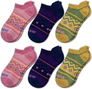 Anti-blister Thick Cushioned Wicking Odor Resist Athletic Casual Ankle Socks 6 Pairs