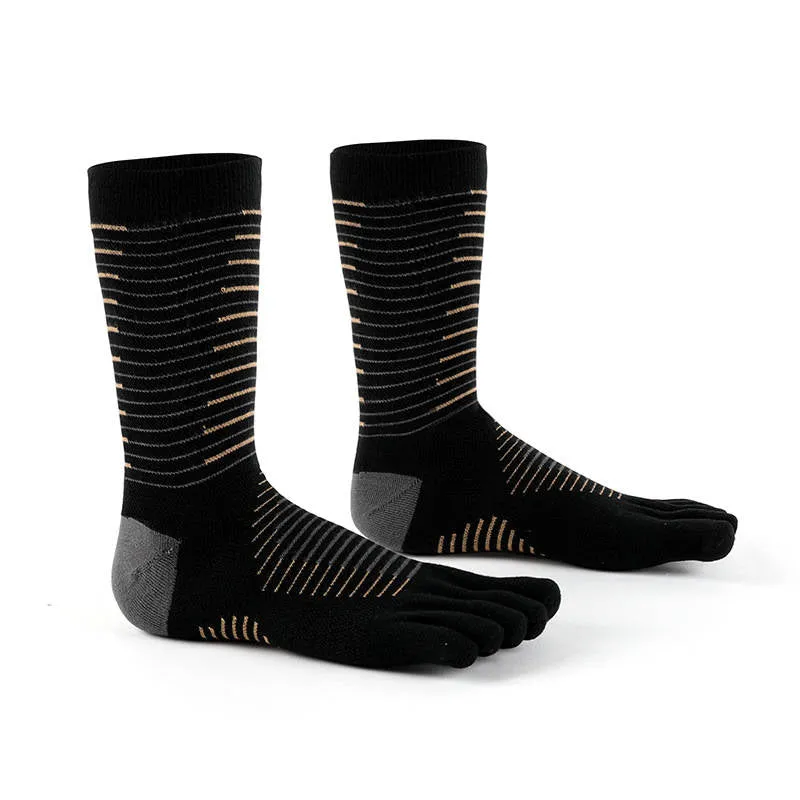 Anti-Blister Toe Fitness Crew Socks | 3 Pairs