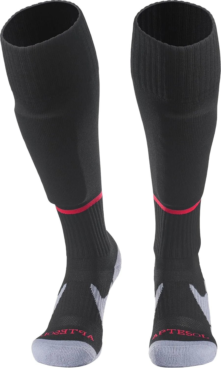 APTESOL Knee High Soccer Socks (1/3/5 Pair) Team Sport Cushion Athletic Socks for Kids Youth Adult