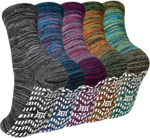 Artfasion Non Slip Socks Men: Women Grip Anti Slip Socks for Seniors Hospital Yoga Pilates