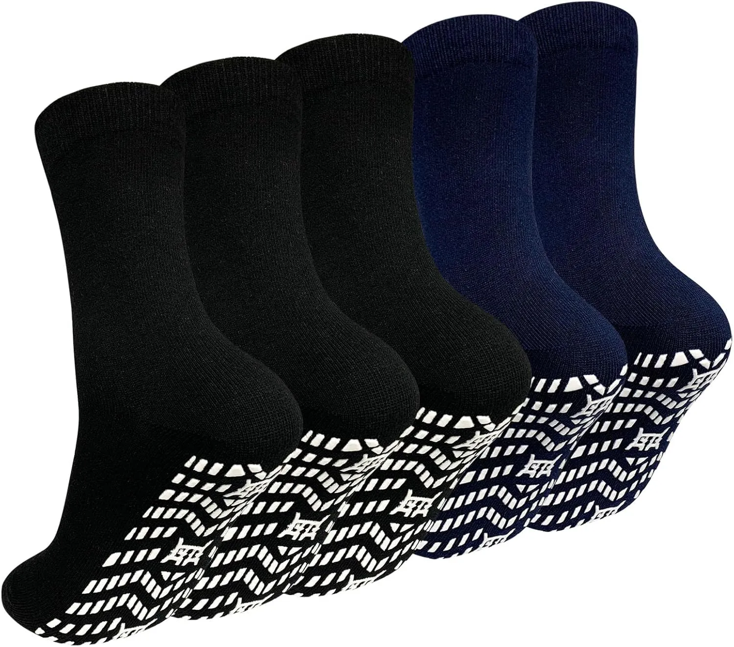 Artfasion Non Slip Socks Men: Women Grip Anti Slip Socks for Seniors Hospital Yoga Pilates