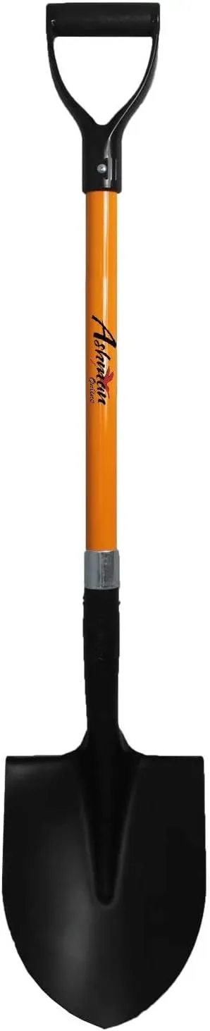 Ashman Heavy-Duty Digging Shovel (2 Pack) with Trenching Blade and 41-Inch Comfortable Handle - Ideal for Garden, Landscaping, Construction, and Masonry - Perfect for Digging Soil, Dirt, and Gravel.