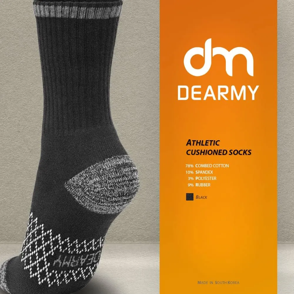 Athletic Hiking Socks for Women/Men Best Gifts/Cushioned Moisture Wicking Sports Socks(5Pairs)