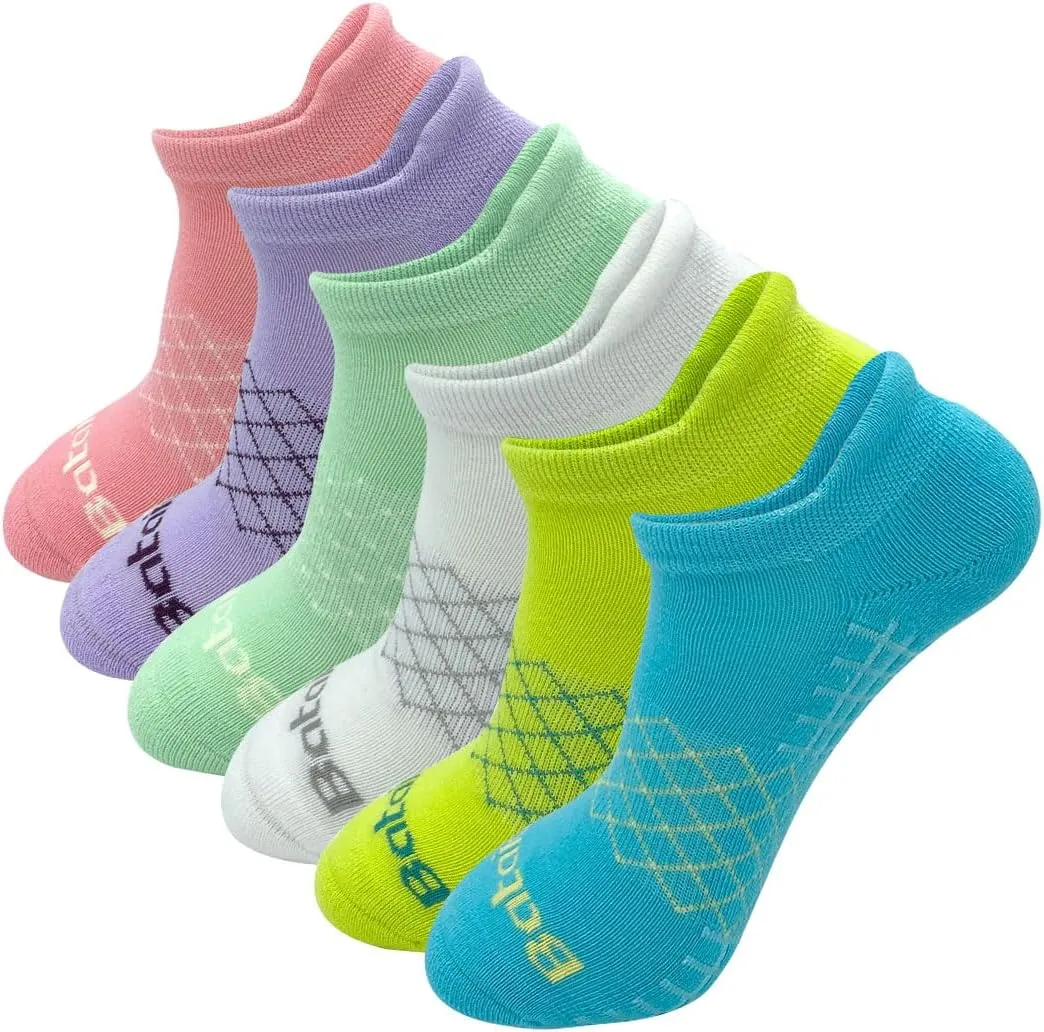 Athletic Running Ankle Socks, Low Cut Cushioned Anti-Blister Tab Sports Socks Men Women 6Pairs
