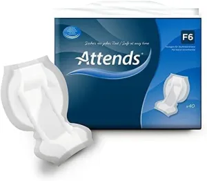 Attends F6 Pads case of 4 x Packs Total 160 Pads