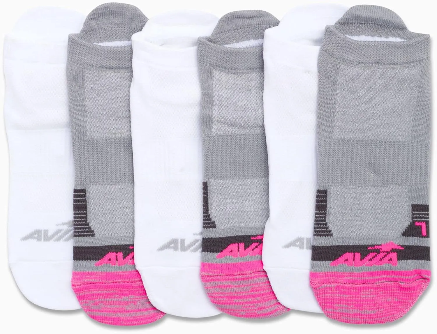 Avia Women's Low Cut Socks - 6 Pack Performance Cushion Comfort No Show Socks - Breathable Athletic Socks for Women (4-12)