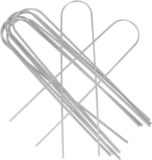 balacoo 8pcs Ground Pegs Heavy Duty u Shape Stakes for Trampoline Landscape Anchor Stake