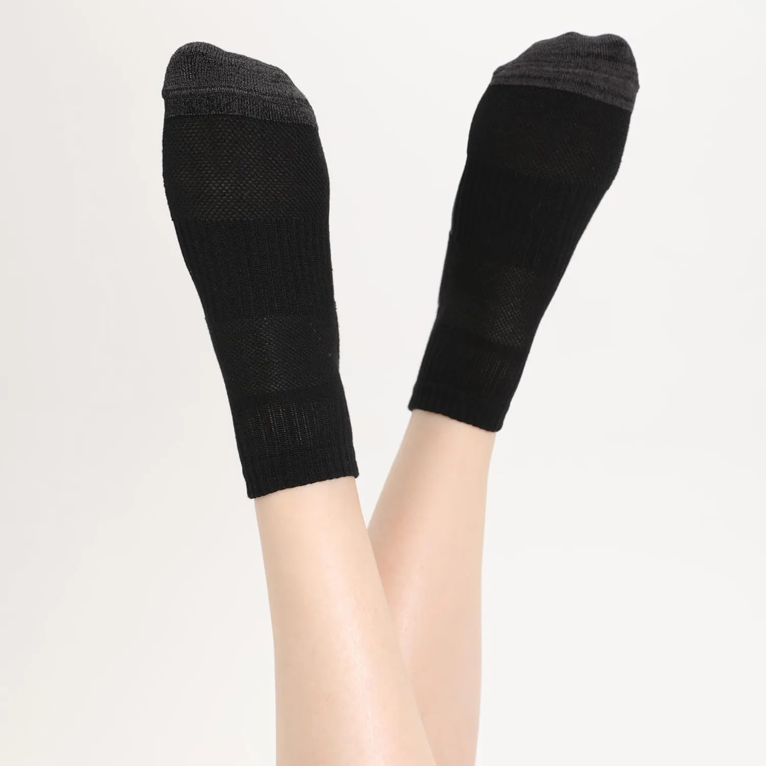 BAMBOO COOL Ankle Socks Womens Athletic Running Socks Moisture-Wicking Bamboo Viscose Cushioned Anti-Blister 5/6 Pairs