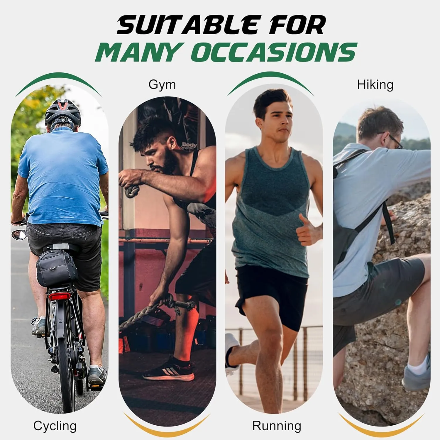 BAMBOO COOL Men's Ankle Athletic Socks Moisture Wicking Low cut Mesh Running Socks Arch Support, 8 Pairs