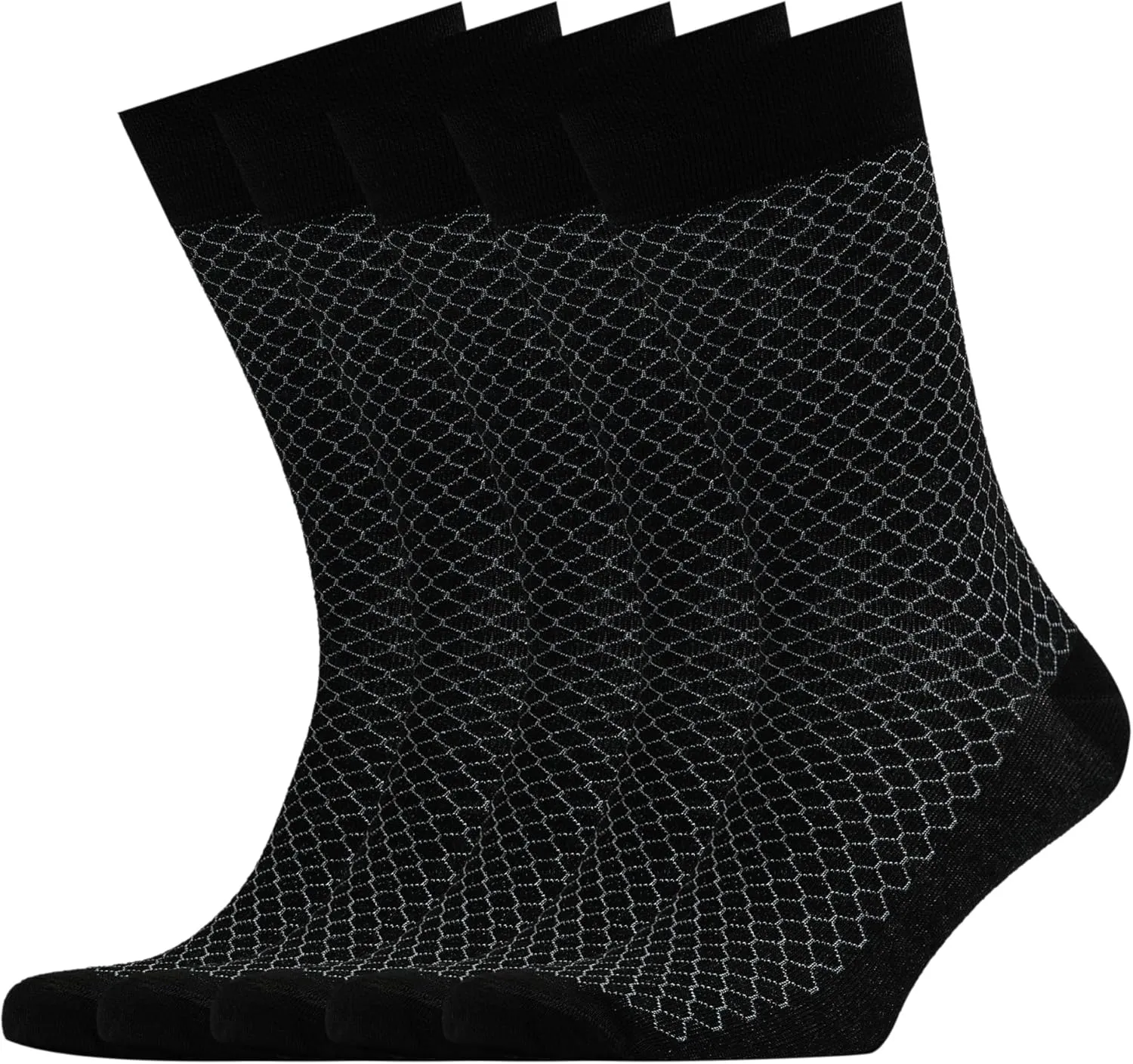 Bamboo Mens Dress Socks, Mid Calf Socks for Men, Mens Socks, 5-Pack, Mens Crew Socks, Christmas Gifts for Men Socks Size 8-13