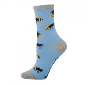 Bamboozld Kids Sock Bumblebee (Blue) Size 6-8