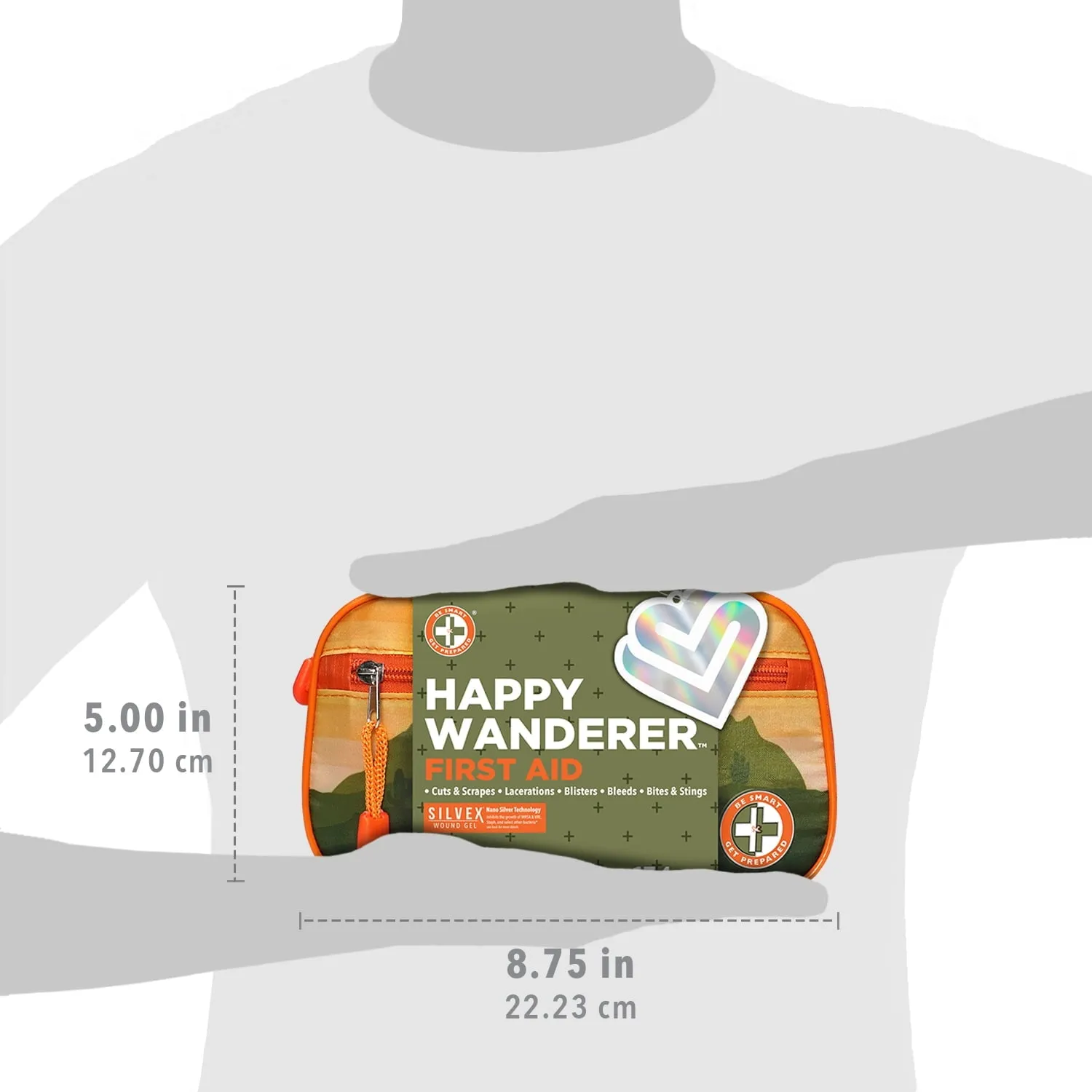 Be Smart Get Prepared Outdoor First Aid - Happy Wanderer, 134 Pcs