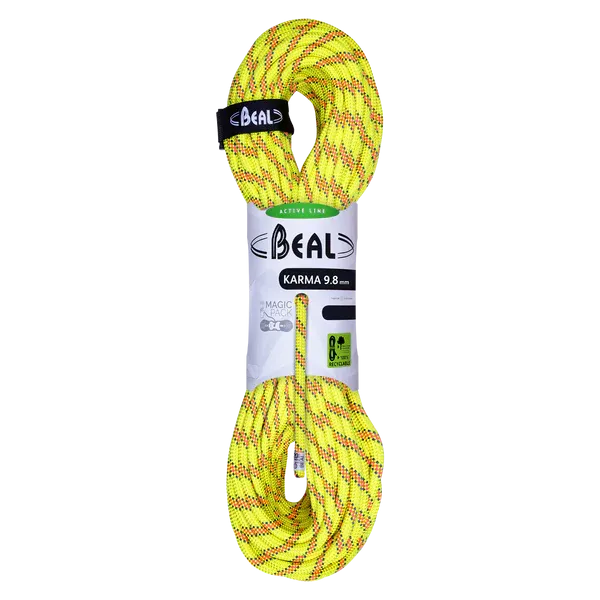 BEAL KARMA 9.8MM  DYNAMIC ROPE YELLOW