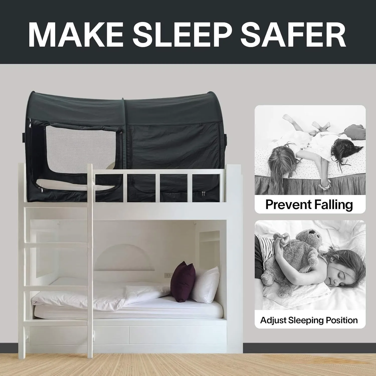 Bed Tent Dream Tents Bed Canopy Shelter Cabin Indoor Privacy Warm Breathable Pop Up Twin Size for Kids and Adult Patent Pending(Mattress Not Included)