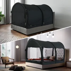 Bed Tent Dream Tents Bed Canopy Shelter Cabin Indoor Privacy Warm Breathable Pop Up Twin Size for Kids and Adult Patent Pending(Mattress Not Included)