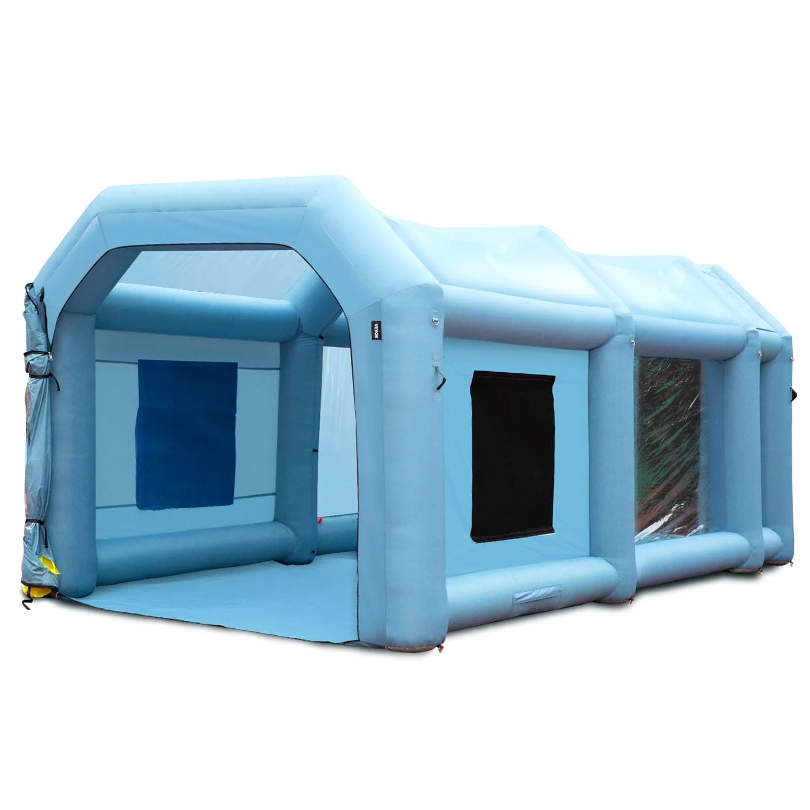 BENTISM Inflatable Paint Booth 26x15x11ft Inflatable Spray Booth Car Paint Tent with 750W 950W Filter System Blower