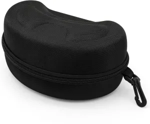 Big Large Ski Goggles Case, Hard EVA Ski Glasses Case with Aluminum Bag Hook -Lightweight Travel Carrying ski goggle case