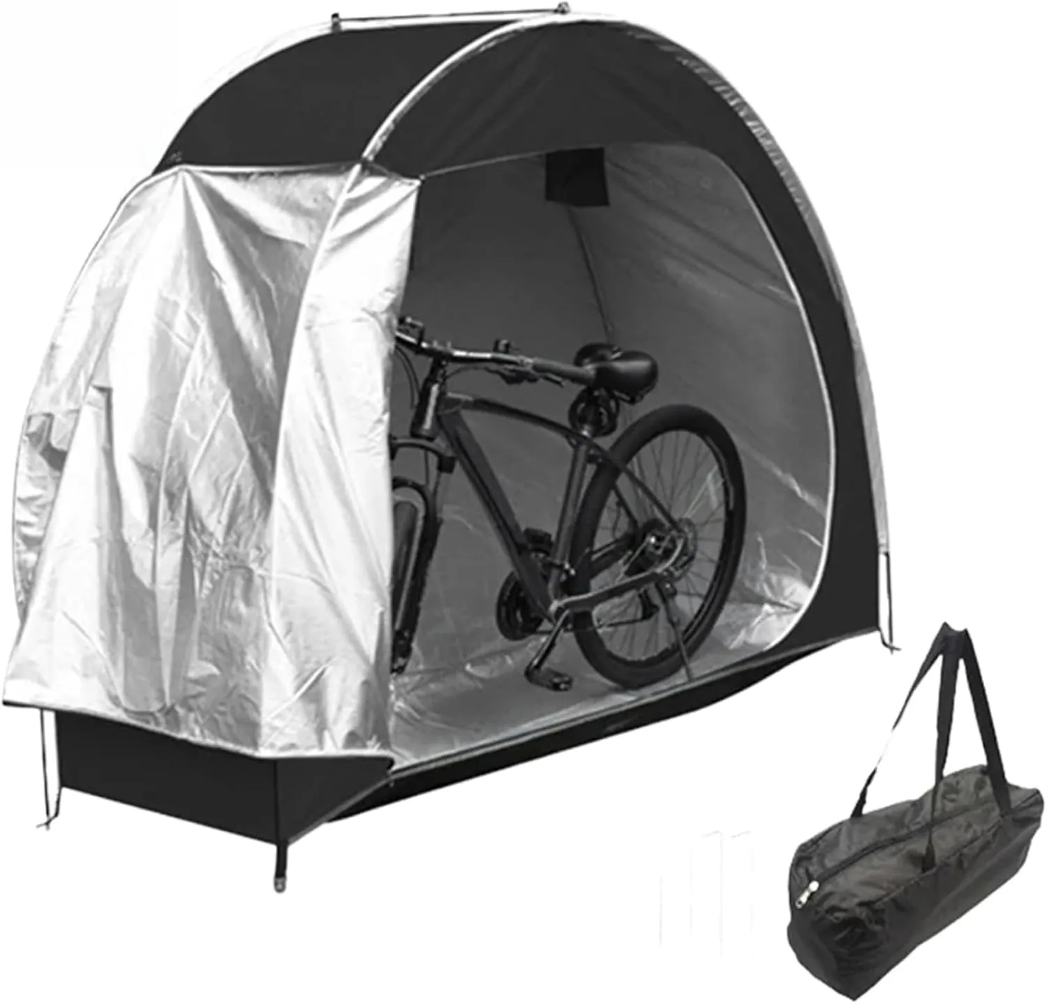 Bike Tent, UV-Proof Waterproof Oxford Bike Shed, Portable Storage Tent Built-in Storage Pockets and Ventilation Windows, Covers for Outside #
