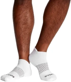 BOMBAS Men's Originals Ankle Socks White Large (4 Pair)