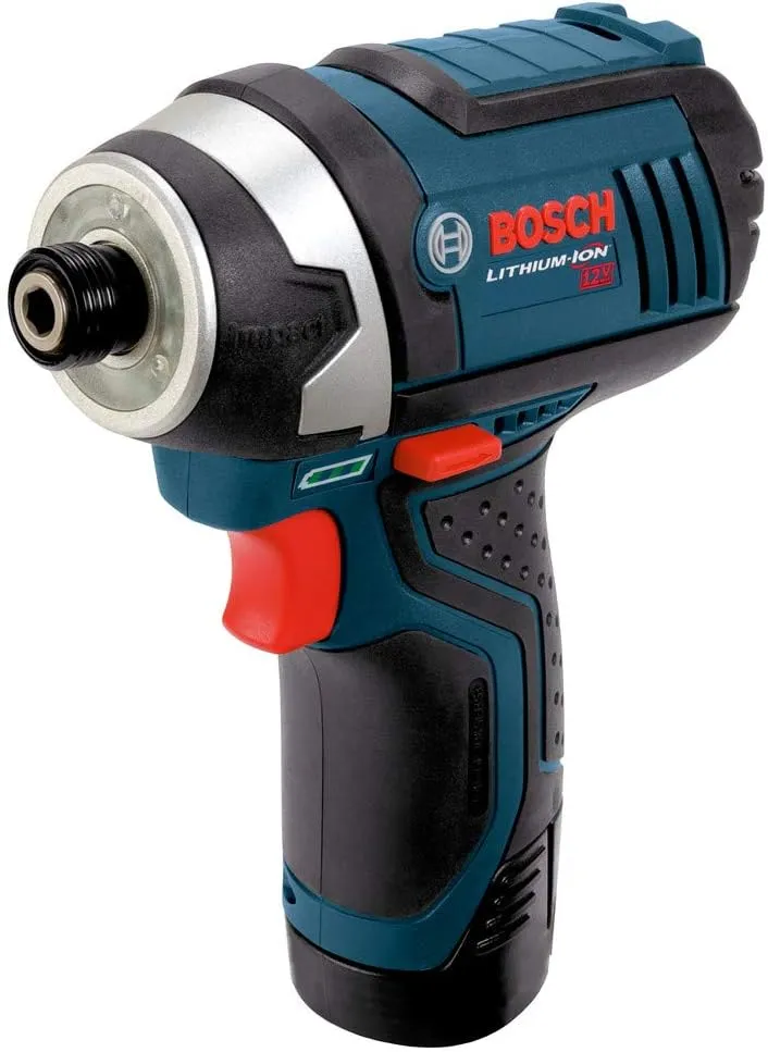 BOSCH PS41-2A 12V Max 1/4-Inch Hex Impact Driver Kit with (2) 2.5Ah Batteries