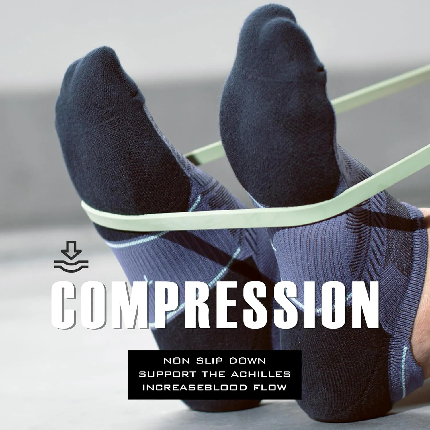 BRISIRA Bamboo Viscose Compression No Show Socks Men Athletic Running Extra Cushion Moisture Wicking No Blister Sport Low Cut