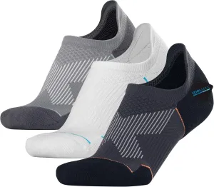 BRISIRA Bamboo Viscose Coolmax Compression Running No Show Socks Men Cushioned Moisture Wicking Arch Support Athletic Padded