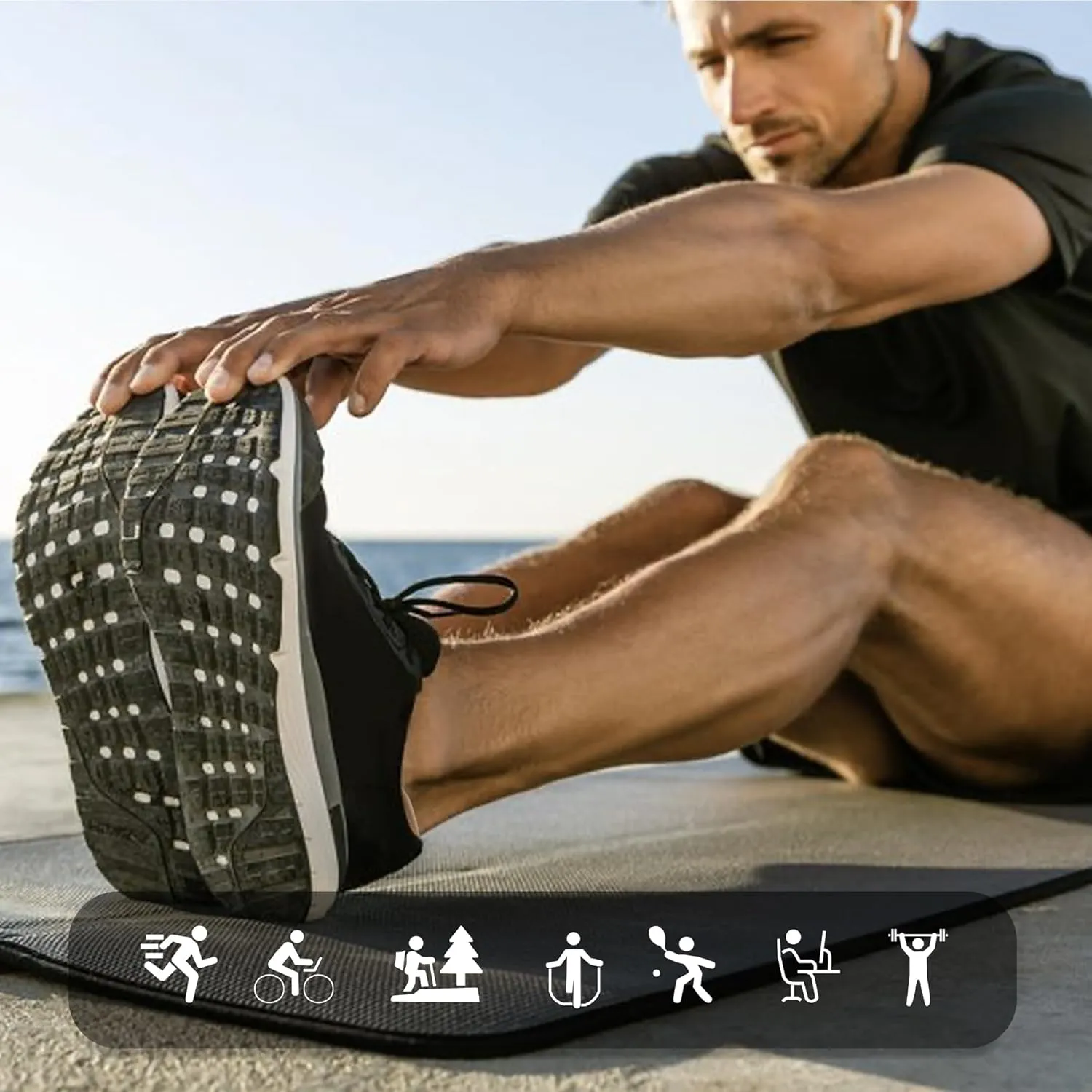 BRISIRA Bamboo Viscose Coolmax Compression Running No Show Socks Men Cushioned Moisture Wicking Arch Support Athletic Padded