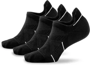 BRISIRA Bamboo Viscose Coolmax Mens No Show Socks Cushioned Moisture Wicking Anti Blister Athletic Low Cut Socks