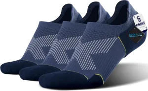 BRISIRA Bamboo Viscose Coolmax Mens No Show Socks Cushioned Moisture Wicking Anti Blister Athletic Low Cut Socks