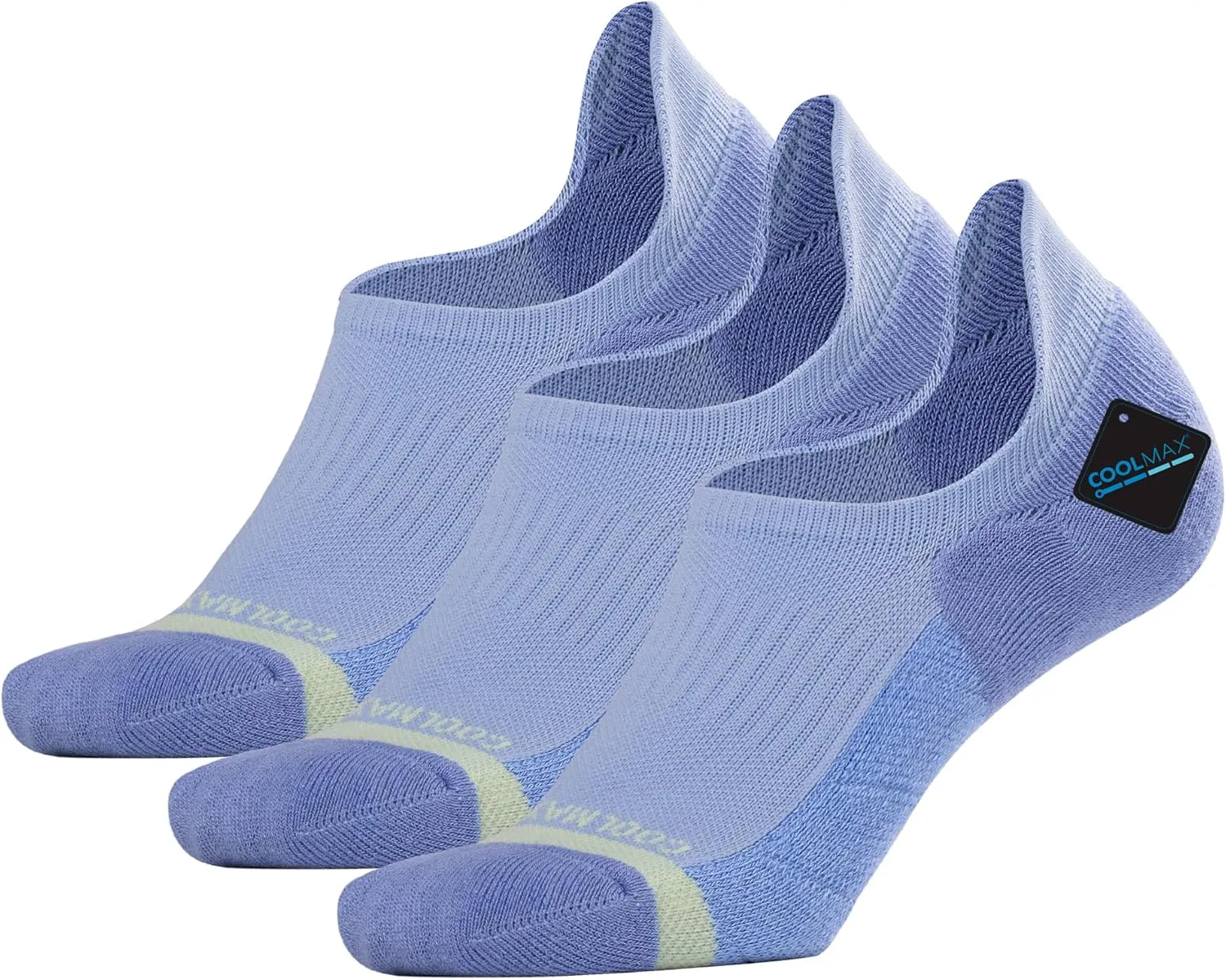 BRISIRA Bamboo Viscose Coolmax Running Golf No Show Socks Women Compression Moisture Wicking Performance Low Cut Tab Athletic
