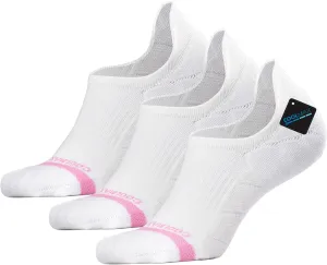 BRISIRA Bamboo Viscose Coolmax Running Golf No Show Socks Women Compression Moisture Wicking Performance Low Cut Tab Athletic