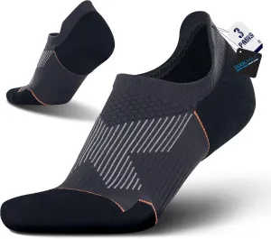 BRISIRA Coolmax Bamboo Viscose Compression No Show Socks Moisture Wicking Cushion Short Low Cut Ankle Athletic Sock for Golf